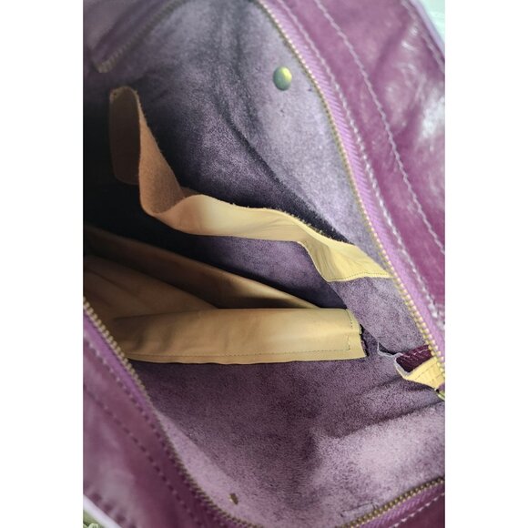 Joji & Co Sierra Backpack/Tote In Purple Leather Adjustable Bag - Picture 6 of 7